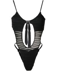Amir Slama - Open-Knit Cut-Out One-Piece - Lyst