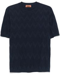 Missoni - Zigzag-Knit T-Shirt - Lyst