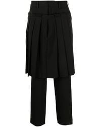 Undercover - Pleated-skirt Tailored Trousers - Lyst