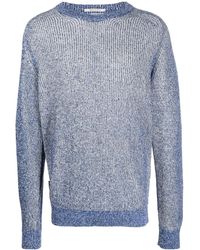 Woolrich - Melange-Knit Round-Neck Jumper - Lyst