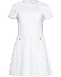 Cinq À Sept - Nova Jean Button-Detail Mini Dress - Lyst