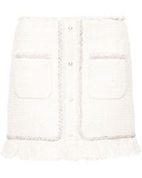 GIUSEPPE DI MORABITO - Crystal-embellished Bouclé Mini Skirt - Lyst