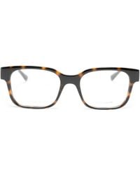 Gucci - Tortoiseshell-Effect Rectangle-Frame Glasses - Lyst