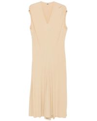 TOTEME - Jersey-Kleid Mit V-Ausschnitt - Lyst