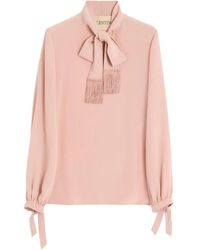 Valentino Garavani - Crepe De Chine Shirt - Lyst