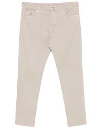 Brunello Cucinelli - Five-Pocket Straight-Leg Jeans - Lyst