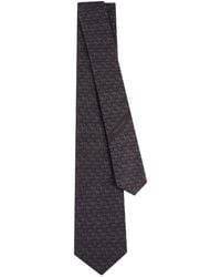 Ferragamo - Monogram Silk Tie - Lyst