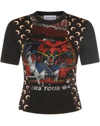 Marine Serre - Upcycled Jersey Baby Fit T-Shirt - Lyst