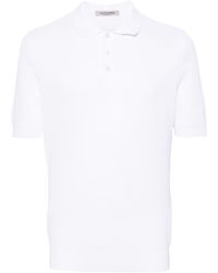 Fileria - Honeycomb Knit Polo Shirt - Lyst