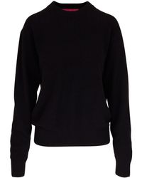 The Elder Statesman - Pull en cachemire Tranquility Black à col rond - Lyst