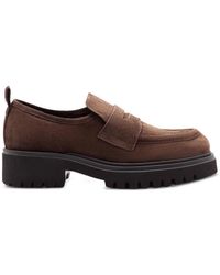 Guglielmo Rotta - Suede Platform Loafers - Lyst