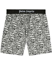 Palm Angels - Waves Graphic-Print Deck Shorts - Lyst