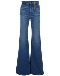 Chloé - Denim Wide Leg - Lyst