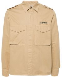 Aspesi - Overhemd Met Logopatch - Lyst