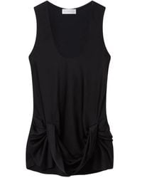 Stella McCartney - Draped Knot-Detail Top - Lyst