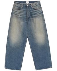 Agolde - Bagley Faded-Effect Whiskered Jeans - Lyst