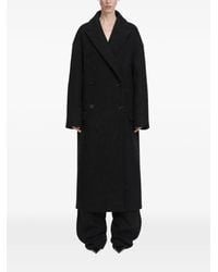 Balenciaga - Maxi Stola Double-Breasted Coat - Lyst