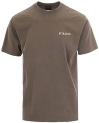 Filson - Logo-Print Graphic-Back T-Shirt - Lyst