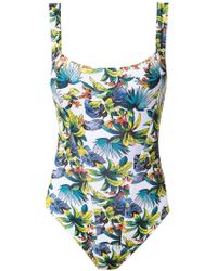 Amir Slama Printed Swimsuit - Wit