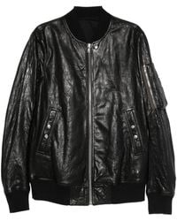 メンズ Rick Owens Alice Strobe レザージャケット ブラック | Lyst