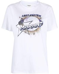 Isabel Marant - T-shirt en coton Enna à imprimé graphique - Lyst