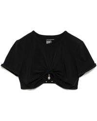 Christopher Esber - Ruched Orbit Crop T-Shirt - Lyst