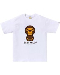 A Bathing Ape - T-Shirt mit grafischem Print - Lyst