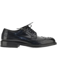 Calce - Brogue-Detail Leather Derby Shoes - Lyst