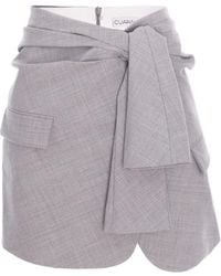 CuAnna - Wanda Tie-Detail Mini Skirt - Lyst