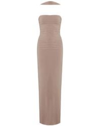 Maygel Coronel - Catedral Ruched Cut-Out Beach Dress - Lyst