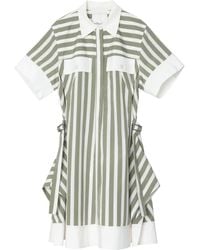 3.1 Phillip Lim - Striped Cotton-Blend Mini Dress - Lyst