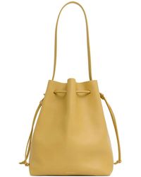 Mansur Gavriel - Drawstring Cabas Leather Bucket Bag - Lyst