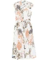 Marella - Padana Midi-Jurk Met Ceintuur - Lyst