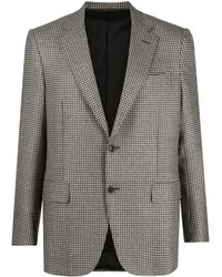 Canali - Single-breasted Houndstooth Blazer - Lyst