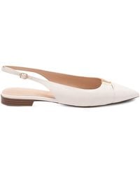 Twinset - Leather Sling Back Ballet Flats - Lyst