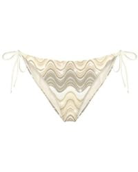 MC2 Saint Barth - Sadie Marielle Wave-Pattern Bikini Bottom - Lyst