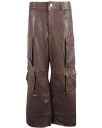 FERMAS - Leren Cargo Broek - Lyst
