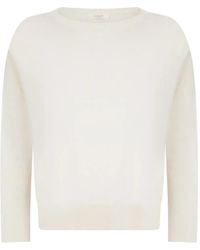 Slowear - Drop-Shoulder Fine-Knit Sweater - Lyst