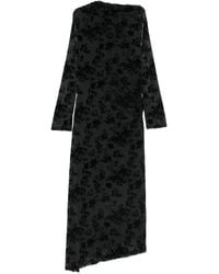 Imperial - Floral-Print Devoré-Effect Midi Dress - Lyst