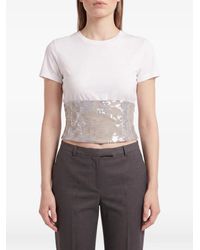 Brunello Cucinelli - Sequin-Embellished T-Shirt - Lyst