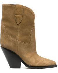 Isabel Marant - Leyane Suede Cowboy Boots - Lyst
