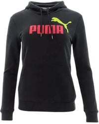 PUMA - Essentials Logo-Print Hoodie - Lyst
