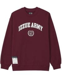 Izzue - Logo-Print Crew-Neck Sweater - Lyst