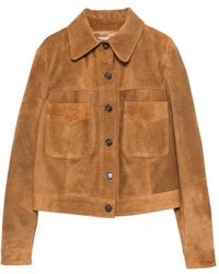 Blanca Vita - Pocket Button Leather Jacket - Lyst