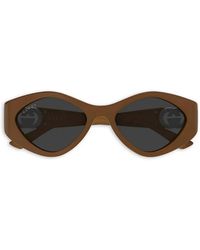 Gucci - Interlocking-Gg Geometric-Frame Sunglasses - Lyst
