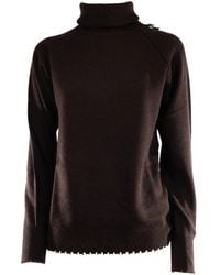 EMMA & GAIA - Roll-Neck Raglan-Sleeve Sweater - Lyst