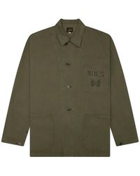 Needles - N-3 Herringbone-Weave Button-Up Jacket - Lyst