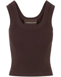 Manière De Voir - Liane Ribbed Scoop-Neck Tank Top - Lyst