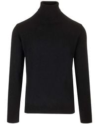 Al Duca d'Aosta - Ribbed-Trim Cashmere Sweater - Lyst