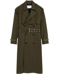 Ami Paris - Double Breasted Trench Coat - Lyst